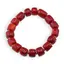 Bratara Coral rosu tuburi pe elastic, 10-11mm