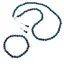 Set cercei, colier si bratara Ochi de tigru bleu sfere, 6mm