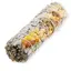 Buchet Salvie Alba cu Flori Portocalii de Sinuata - 10cm, Culoare flori: Flori portocalii