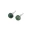 Cercei cu surub nefrit (jad canadian) semisfere 8mm