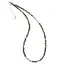 Colier Cuart fumuriu sfere fatetate cu elemente argintii, 3mm