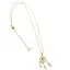 Colier din inox auriu, model Dreamcatcher