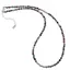Colier Rubin in zoisit sfere fatetate cu elemente argintii, 3mm
