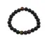 Bratara pe elastic Obsidian, Ochi de tigru si Ochi de taur, 8mm