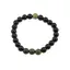 Bratara pe elastic Obsidian si Nefrit, 8mm