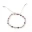 Bratara Turmalina multicolora fatetate 4mm si margele miyuki cu nod culisant
