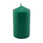 Lumanare din parafina stalp, verde - 9,5cm