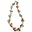 Colier confectionat manual pe snur cu Agat multicolor sfere, 8mm