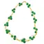 Colier confectionat manual pe snur cu Agat verde sfere fatetate, 8mm