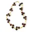 Colier confectionat manual pe snur cu Obsidian mahon sfere, 10mm