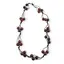 Colier confectionat manual pe snur cu Obsidian mahon sfere, 8mm