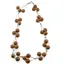 Colier confectionat manual pe snur cu Jasp Tiger skin sfere, 10mm