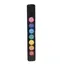 Suport ardere betisoare parfumate cu cele 7 chakre, negru - 25,5cm