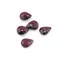 Briolete fatetate Granat - Flat briolette, 5 buc