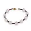 Bratara Cuart roz cuburi fatetate 8mm si Granat sfere 3mm