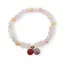 Bratara pe elastic Jad multicolor sfere si tub 6-12mm cu Agat colorat 8mm in cutie cadou