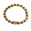 Bratara pe elastic Jasp peisaj sfere 6mm cu element tigru in cutie cadou