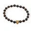 Bratara pe elastic Ochi de taur sfere 6mm cu element tigru in cutie cadou