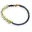 Bratara Safir discuri fatetate3-4mm si Peridot briolete fatetate 5mm
