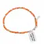 Bratara Cornalina sfere fatetate 3mm cu argint 925