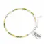 Bratara Cromdiopsid, Opal galben si Cristal de stanca sfere fatetate 3mm cu argint 925