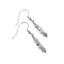 Cercei cu agatatoare clasica Larimar sfere fatetate cu Argint 925, 4mm