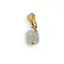 Pandantiv Prehnit rondele 6-7mm cu inox auriu