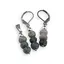 Set cercei cu agatatoare si pandantiv Jad Serpentin discuri fatetate, 6-7mm