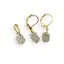 Set Cercei si Pandantiv Prehnit rondele 6-7mm cu inox auriu