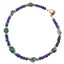 Bratara Lapis Lazuli discuri fatetate 3mm si Aventurin neregulat 5-7mm