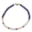 Bratara Lapis Lazuli si Cuart discuri fatetate 3-4mm cu Hematit auriu sfere fatetate 3mm