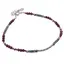 Bratara Safir si Granat discuri fatetate 3mm si Rubin sfere fatetate 2mm cu Argint 925