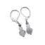 Cercei cu agatatoare Acvamarin sfere fatetate 4-6mm