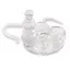 Decoratiune ceainic din sticla transparenta, 14cm