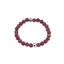Inel pe elastic cu Granat Rhodolit si argint 925, sfere fatetate 2-3mm