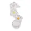 Statueta flori de mar din sticla transparenta si multicolora, 12cm