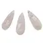 Briolete fatetate Agat dendritic - Long Teardrop, 3 buc