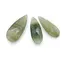 Briolete fatetate Fluorit verde - Long Teardrop, 3 buc