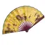 Evantai pliabil din lemn de bambus cu design floral - 48cm x 26,5cm