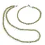Set colier si bratara Apatit verde sfere, 4mm