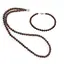 Set colier si bratara Obsidian mahon sfere, 5mm