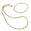 Set colier si bratara Peridot sfere, 3mm