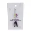 Accesoriu cu pietre semipretioase Agat mov sfera 10mm si Agat negru 4mm