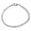 Bratara blue and white Moonstone discuri fatetate, 3-4mm