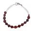 Bratara Cuart roz si Granat discuri fatetate 3mm si Granat banuti 5mm