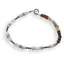 Bratara Opal albastru si Turmalina multicolora discuri fatetate 4mm, Piritita sfere fatetate 2mm