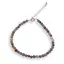 Bratara Safir multicolor si Rubin sfere fatetate 4mm cu Argint 925