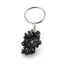 Breloc ciorchine cu pietre chips Obsidian fulg de nea