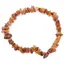 Bratara pe elastic cu pietre chips Calcit orange