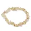 Bratara pe elastic cu pietre chips Cuart lemon